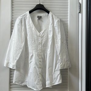 J.jill Eyelit Blouse M Petite